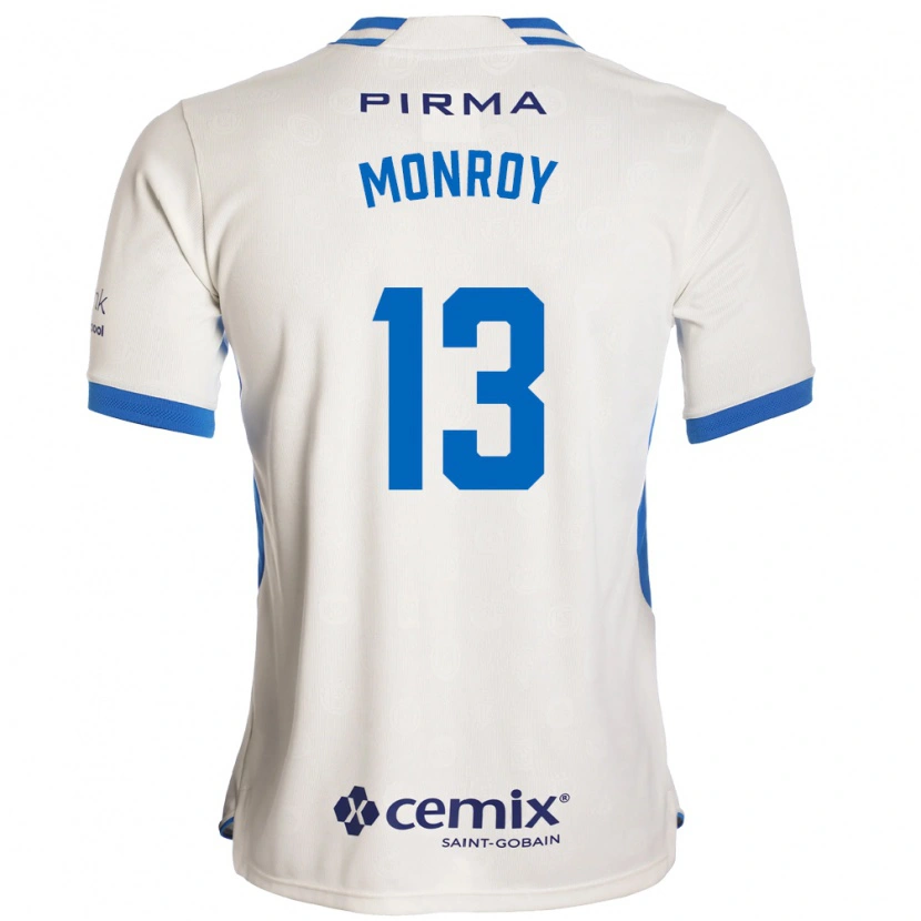 Danxen Kvinnor Daniela Monroy #13 Vit Blå Röd Bortatröja Matchtröjor 2026/27 Tröjor T-Tröja
