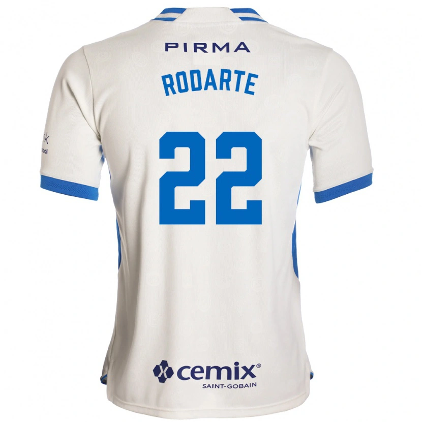 Danxen Kvinnor Jorge Rodarte #22 Vit Blå Röd Bortatröja Matchtröjor 2026/27 Tröjor T-Tröja