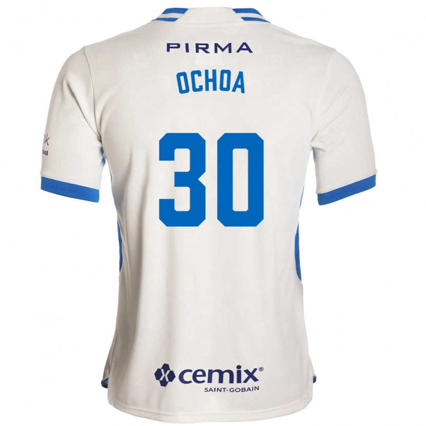 Danxen Kvinnor Emmanuel Ochoa #30 Vit Blå Röd Bortatröja Matchtröjor 2026/27 Tröjor T-Tröja