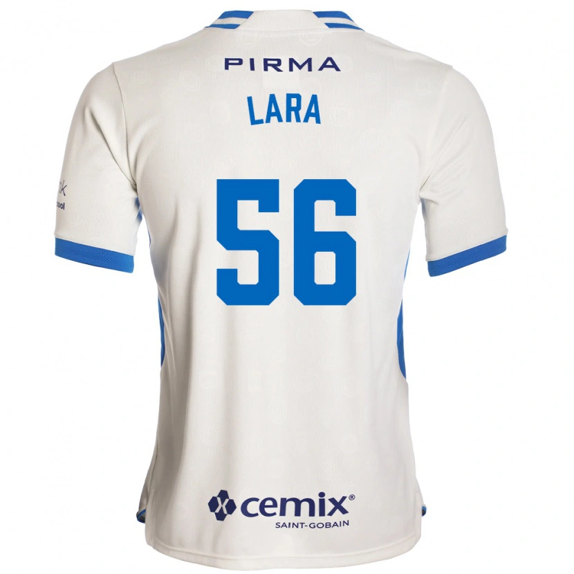 Danxen Kvinnor Jesús Lara #56 Vit Blå Röd Bortatröja Matchtröjor 2026/27 Tröjor T-Tröja