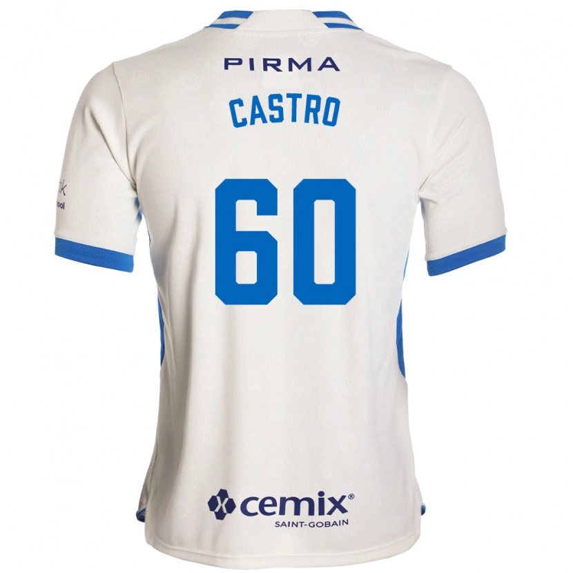 Danxen Kvinnor Ariel Castro #60 Vit Blå Röd Bortatröja Matchtröjor 2026/27 Tröjor T-Tröja
