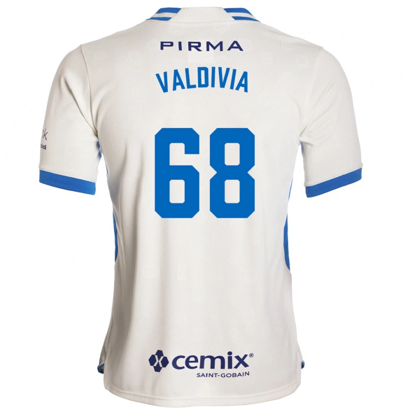Danxen Kvinnor Christian Valdivia #68 Vit Blå Röd Bortatröja Matchtröjor 2026/27 Tröjor T-Tröja