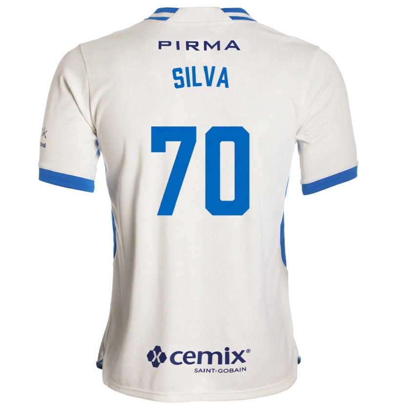 Danxen Kvinnor Iván Silva #70 Vit Blå Röd Bortatröja Matchtröjor 2026/27 Tröjor T-Tröja