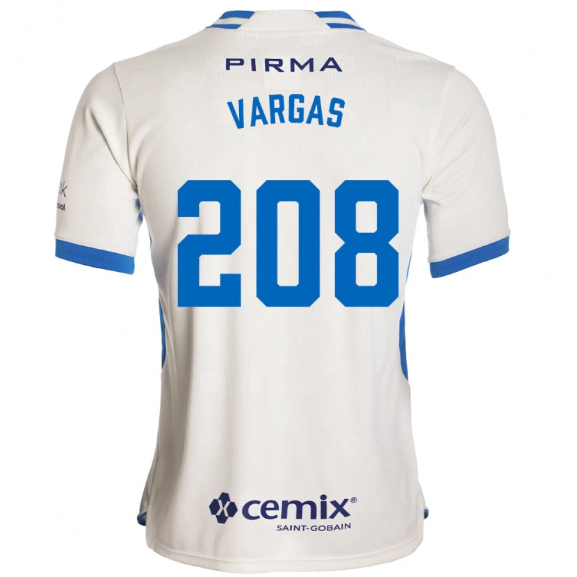 Danxen Kvinnor Santiago Vargas #208 Vit Blå Röd Bortatröja Matchtröjor 2026/27 Tröjor T-Tröja
