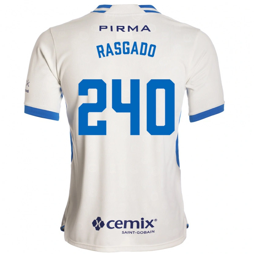 Danxen Kvinnor Patricio Rasgado #240 Vit Blå Röd Bortatröja Matchtröjor 2026/27 Tröjor T-Tröja