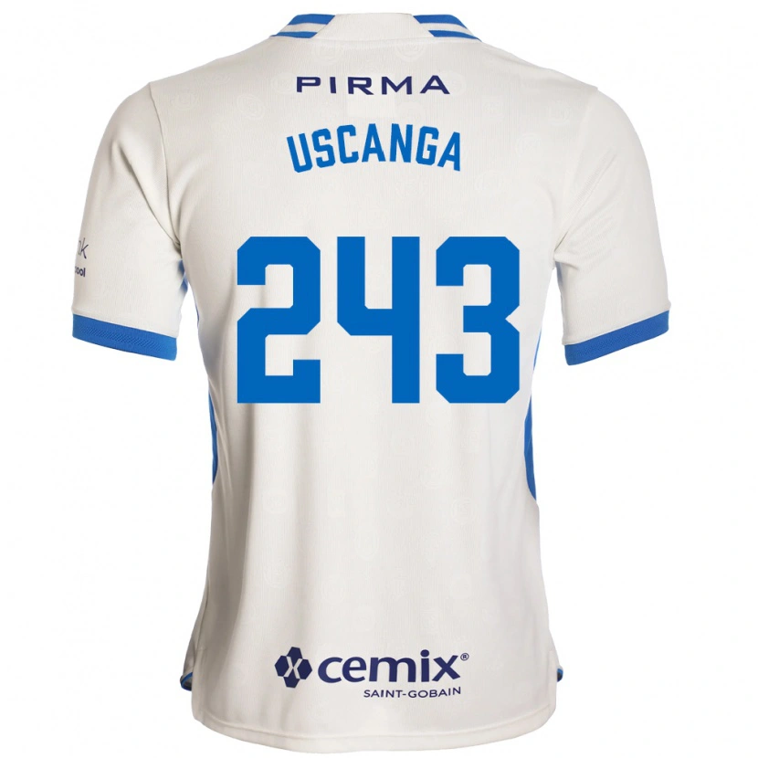 Danxen Kvinnor Rubén Uscanga #243 Vit Blå Röd Bortatröja Matchtröjor 2026/27 Tröjor T-Tröja