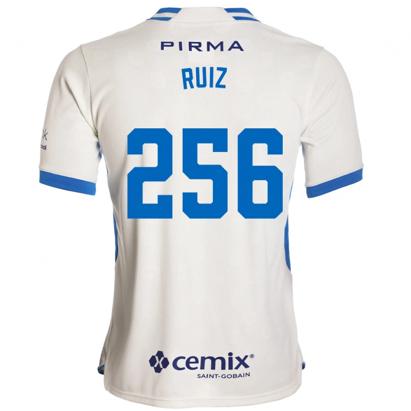 Danxen Kvinnor Fernando Ruiz #256 Vit Blå Röd Bortatröja Matchtröjor 2026/27 Tröjor T-Tröja