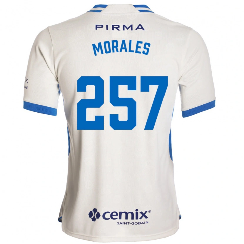 Danxen Kvinnor Diego Morales #257 Vit Blå Röd Bortatröja Matchtröjor 2026/27 Tröjor T-Tröja