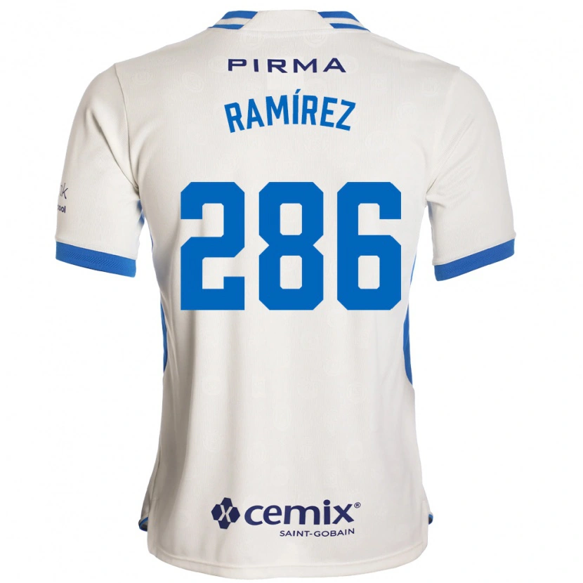 Danxen Kvinnor Mauricio Ramírez #286 Vit Blå Röd Bortatröja Matchtröjor 2026/27 Tröjor T-Tröja