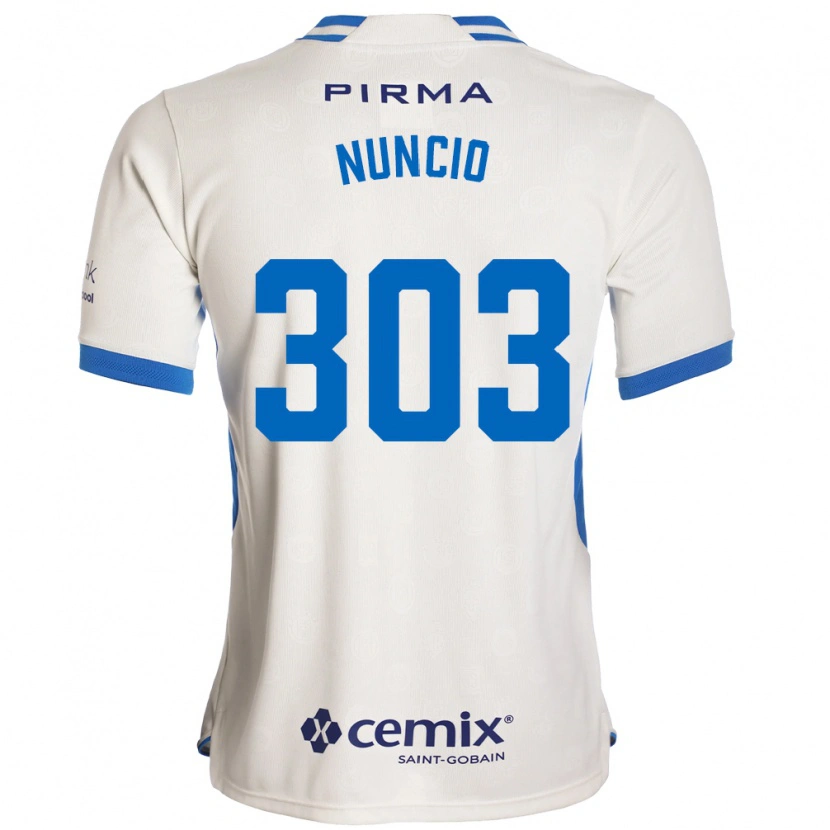 Danxen Kvinnor Carlos Nuncio #303 Vit Blå Röd Bortatröja Matchtröjor 2026/27 Tröjor T-Tröja