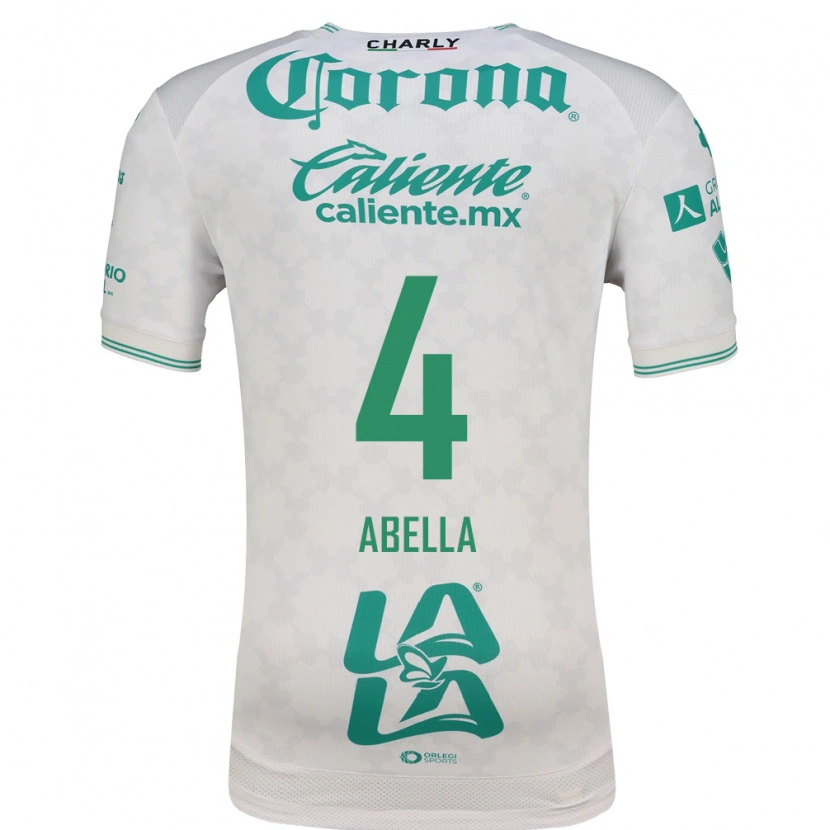 Danxen Kvinnor José Abella #4 Ljusgrön Vit Bortatröja Matchtröjor 2026/27 Tröjor T-Tröja