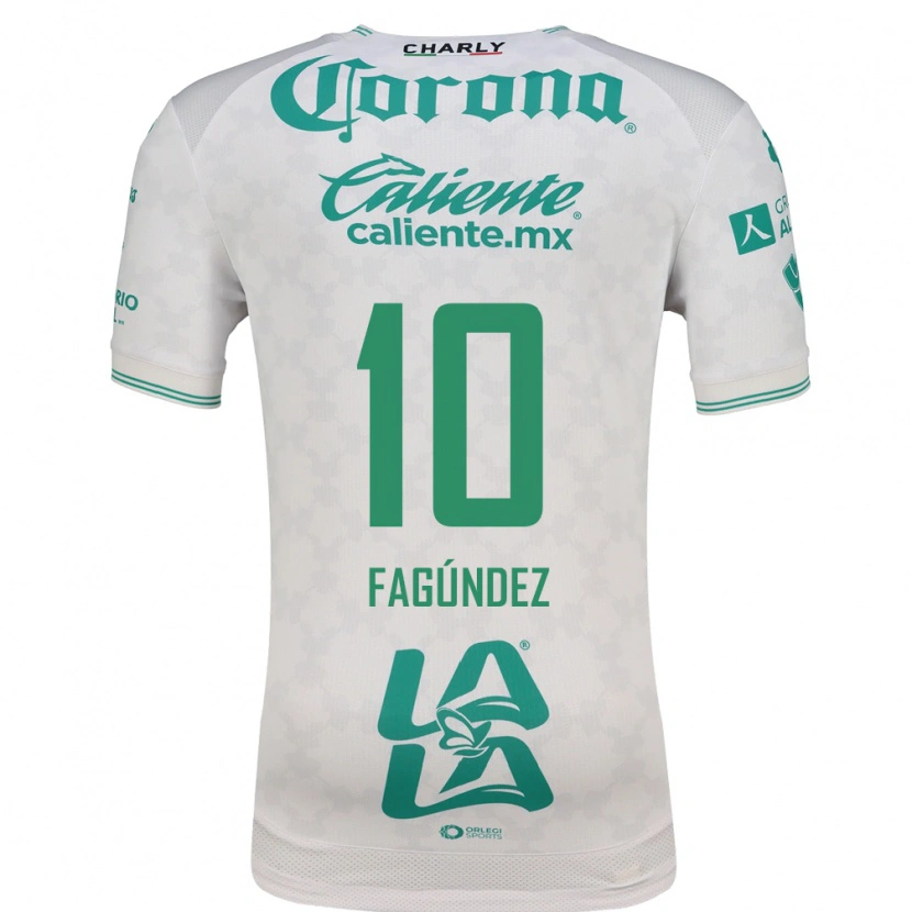 Danxen Kvinnor Franco Fagúndez #10 Ljusgrön Vit Bortatröja Matchtröjor 2026/27 Tröjor T-Tröja