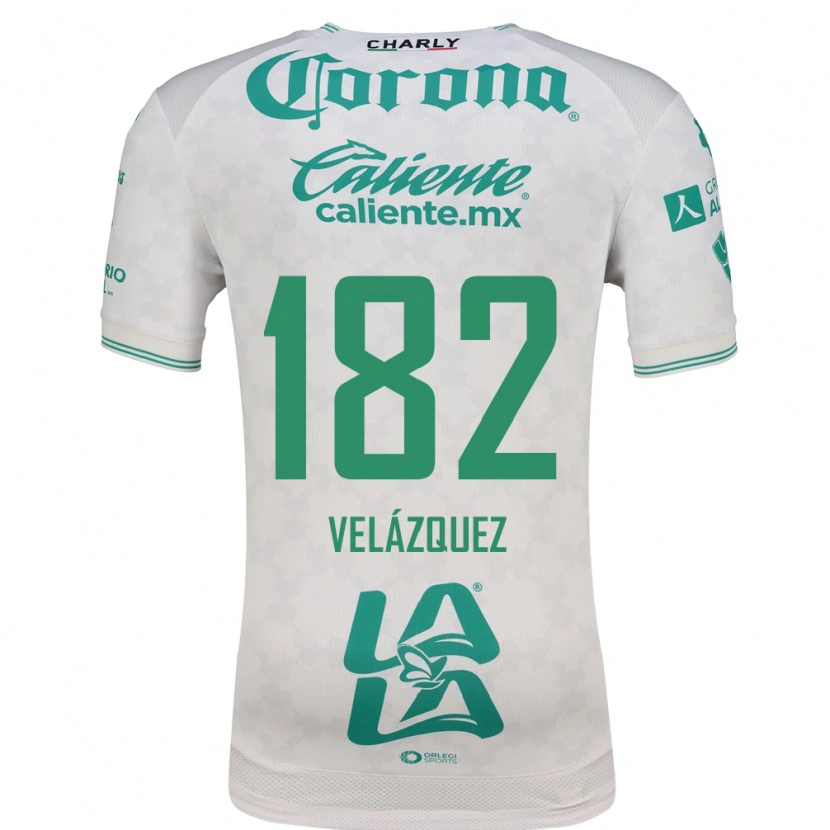 Danxen Kvinnor Matías Velázquez #182 Ljusgrön Vit Bortatröja Matchtröjor 2026/27 Tröjor T-Tröja