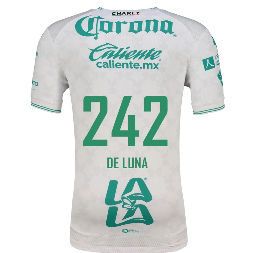 Danxen Kvinnor Eduardo De Luna #242 Ljusgrön Vit Bortatröja Matchtröjor 2026/27 Tröjor T-Tröja