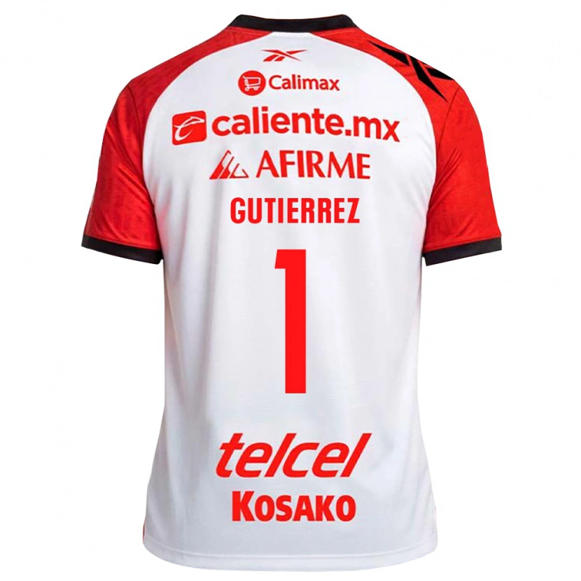 Danxen Kvinnor Alejandra Gutierrez #1 Vit Svart Röd Bortatröja Matchtröjor 2026/27 Tröjor T-Tröja
