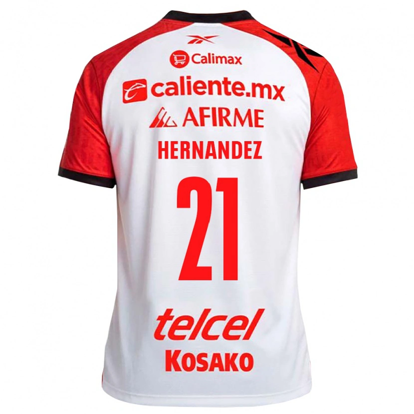 Danxen Kvinnor Inglis Hernandez #21 Vit Svart Röd Bortatröja Matchtröjor 2026/27 Tröjor T-Tröja