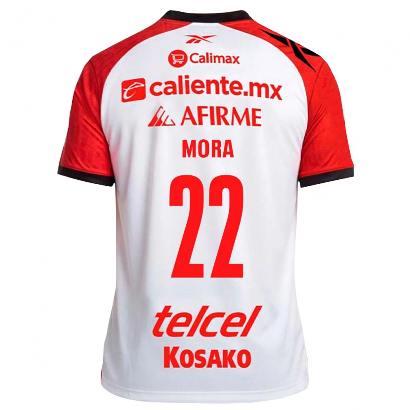 Danxen Kvinnor Bianca Mora #22 Vit Svart Röd Bortatröja Matchtröjor 2026/27 Tröjor T-Tröja