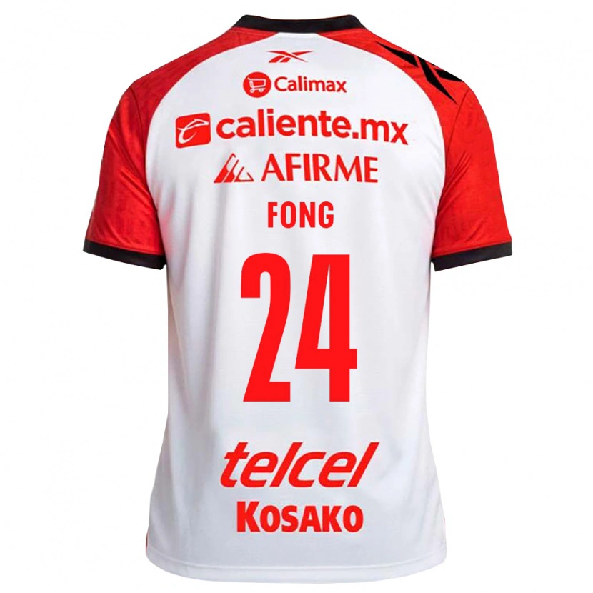 Danxen Kvinnor Michel Fong #24 Vit Svart Röd Bortatröja Matchtröjor 2026/27 Tröjor T-Tröja