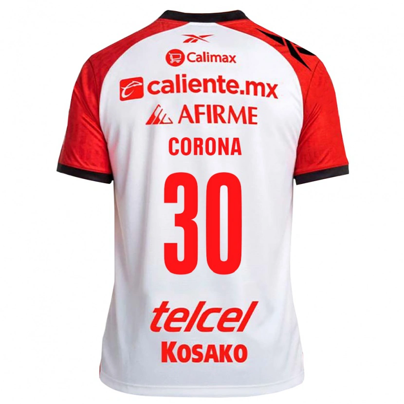 Danxen Kvinnor Jesús Corona #30 Vit Svart Röd Bortatröja Matchtröjor 2026/27 Tröjor T-Tröja
