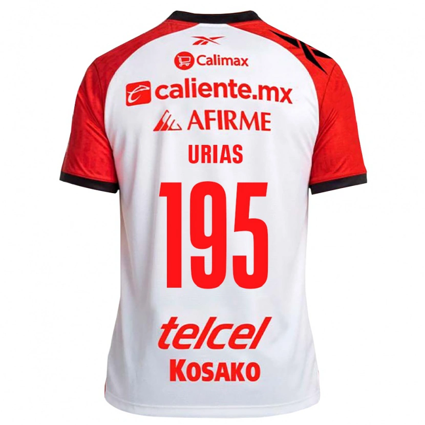 Danxen Kvinnor Héctor Urías #195 Vit Svart Röd Bortatröja Matchtröjor 2026/27 Tröjor T-Tröja