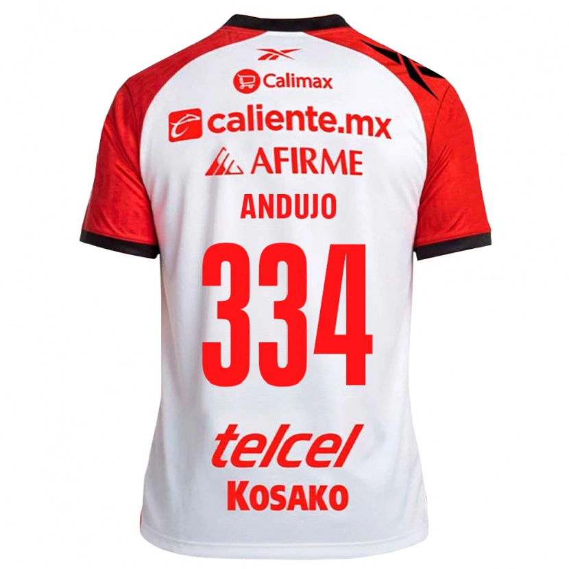 Danxen Kvinnor Favio Andujo #334 Vit Svart Röd Bortatröja Matchtröjor 2026/27 Tröjor T-Tröja