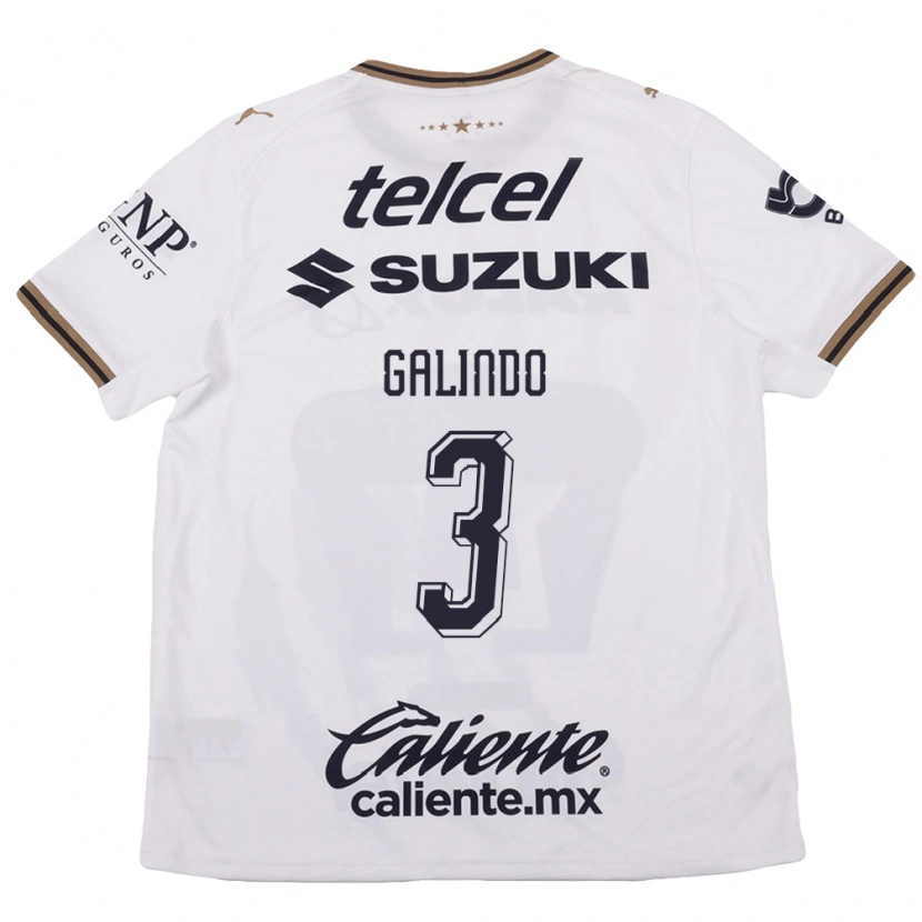 Danxen Kvinnor Ricardo Galindo #3 Vit Svart Brun Bortatröja Matchtröjor 2026/27 Tröjor T-Tröja