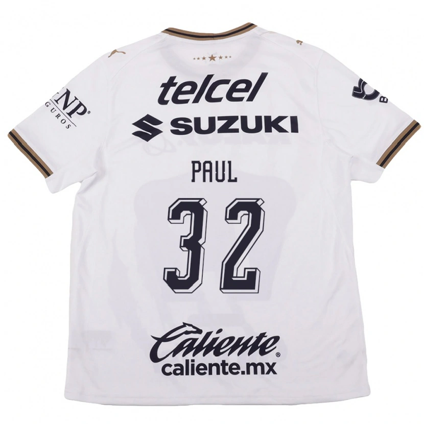 Danxen Kvinnor Miguel Paul #32 Vit Svart Brun Bortatröja Matchtröjor 2026/27 Tröjor T-Tröja
