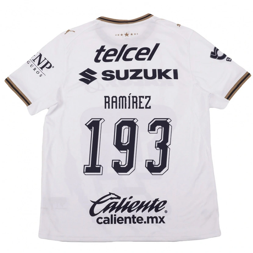 Danxen Kvinnor Dennis Ramírez #193 Vit Svart Brun Bortatröja Matchtröjor 2026/27 Tröjor T-Tröja