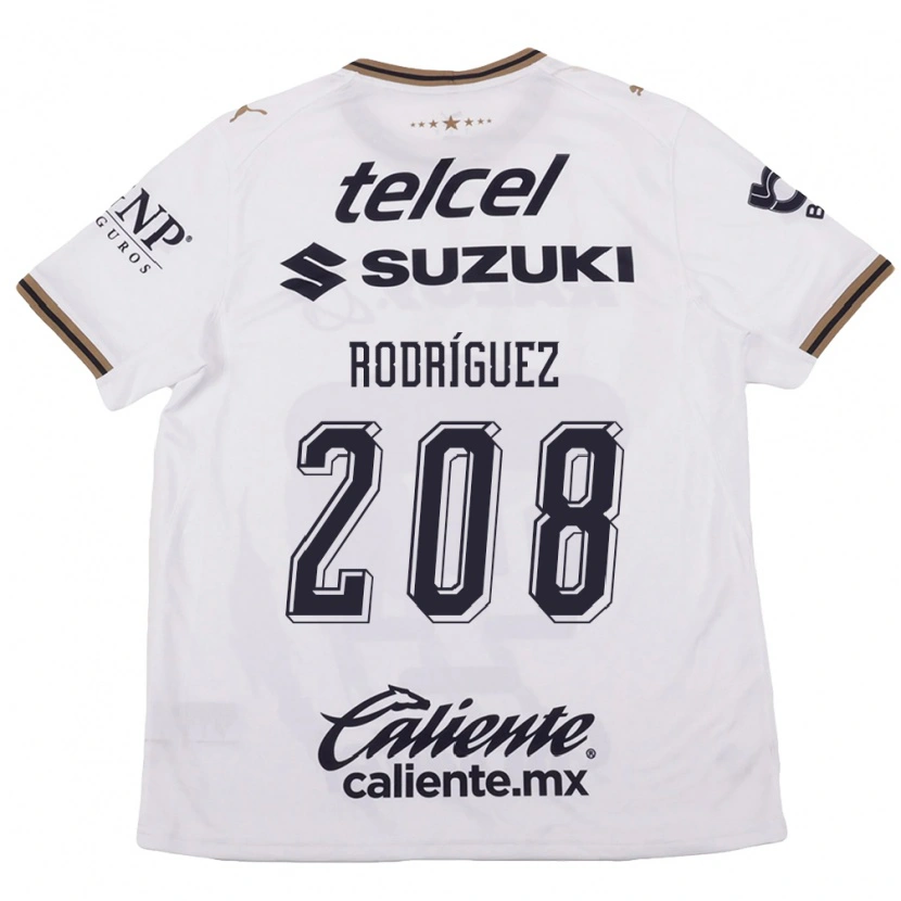 Danxen Kvinnor Gael Rodríguez #208 Vit Svart Brun Bortatröja Matchtröjor 2026/27 Tröjor T-Tröja