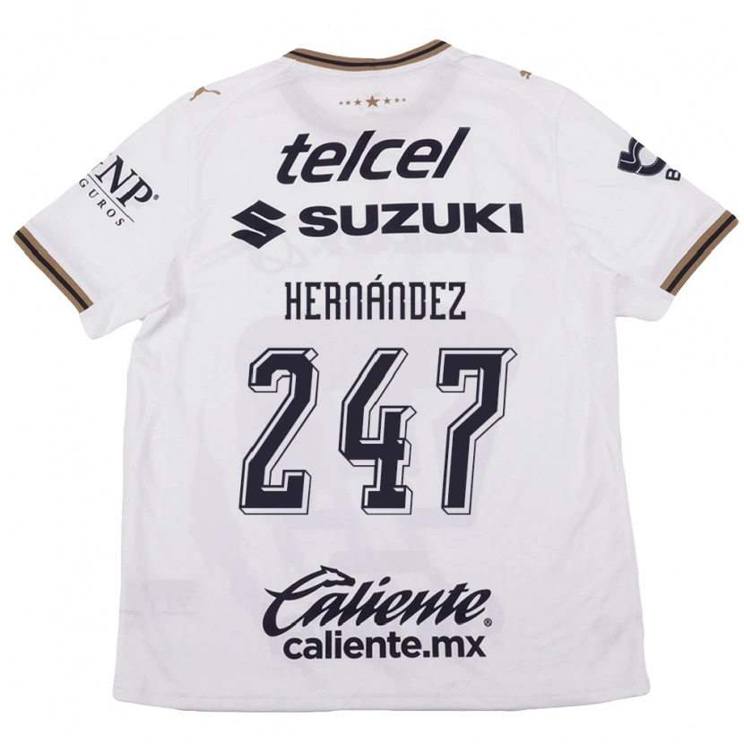 Danxen Kvinnor Oswaldo Hernández #247 Vit Svart Brun Bortatröja Matchtröjor 2026/27 Tröjor T-Tröja