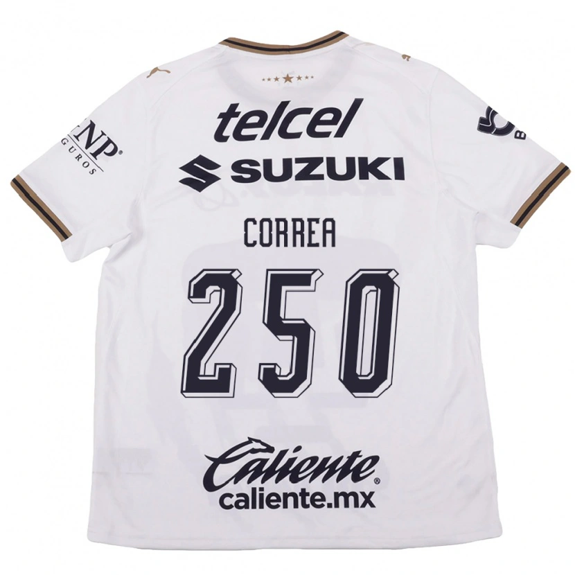 Danxen Kvinnor Andrés Correa #250 Vit Svart Brun Bortatröja Matchtröjor 2026/27 Tröjor T-Tröja