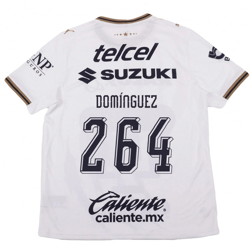 Danxen Kvinnor Gerardo Domínguez #264 Vit Svart Brun Bortatröja Matchtröjor 2026/27 Tröjor T-Tröja