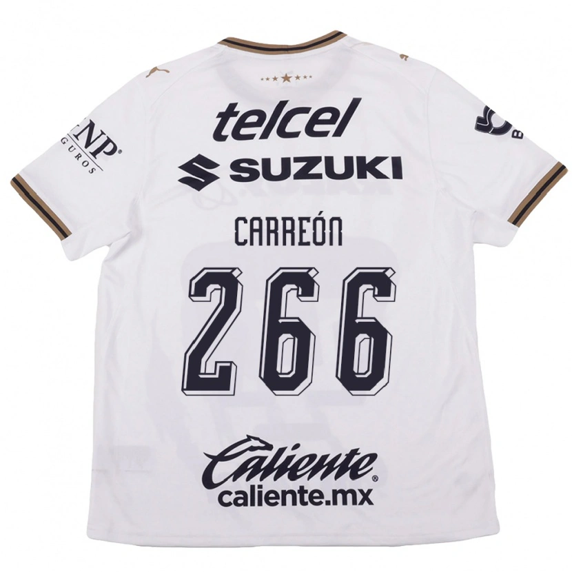 Danxen Kvinnor Rogelio Carreón #266 Vit Svart Brun Bortatröja Matchtröjor 2026/27 Tröjor T-Tröja