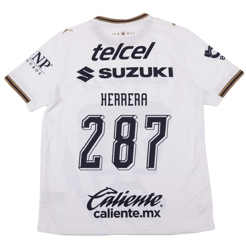 Danxen Kvinnor Sebastián Herrera #287 Vit Svart Brun Bortatröja Matchtröjor 2026/27 Tröjor T-Tröja