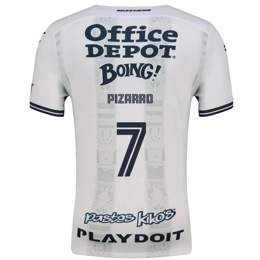 Danxen Kvinnor Rodolfo Pizarro #7 Röd Vit Svart Bortatröja Matchtröjor 2026/27 Tröjor T-Tröja