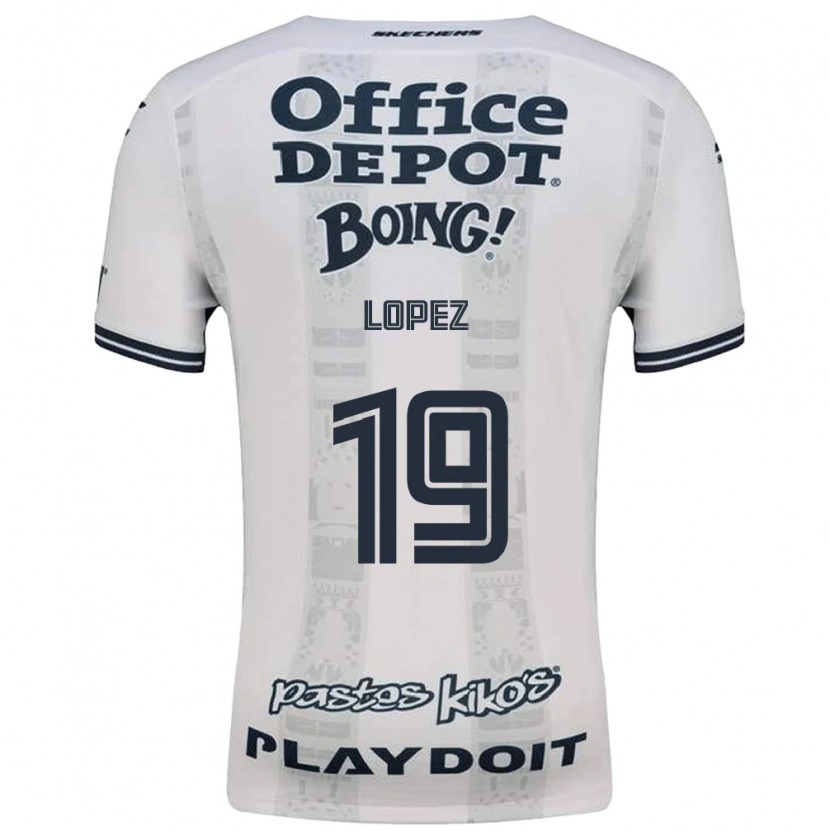 Danxen Kvinnor Javier Eduardo López #19 Röd Vit Svart Bortatröja Matchtröjor 2026/27 Tröjor T-Tröja