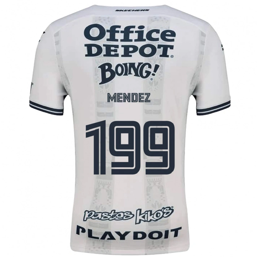 Danxen Kvinnor Daniel Méndez #199 Röd Vit Svart Bortatröja Matchtröjor 2026/27 Tröjor T-Tröja
