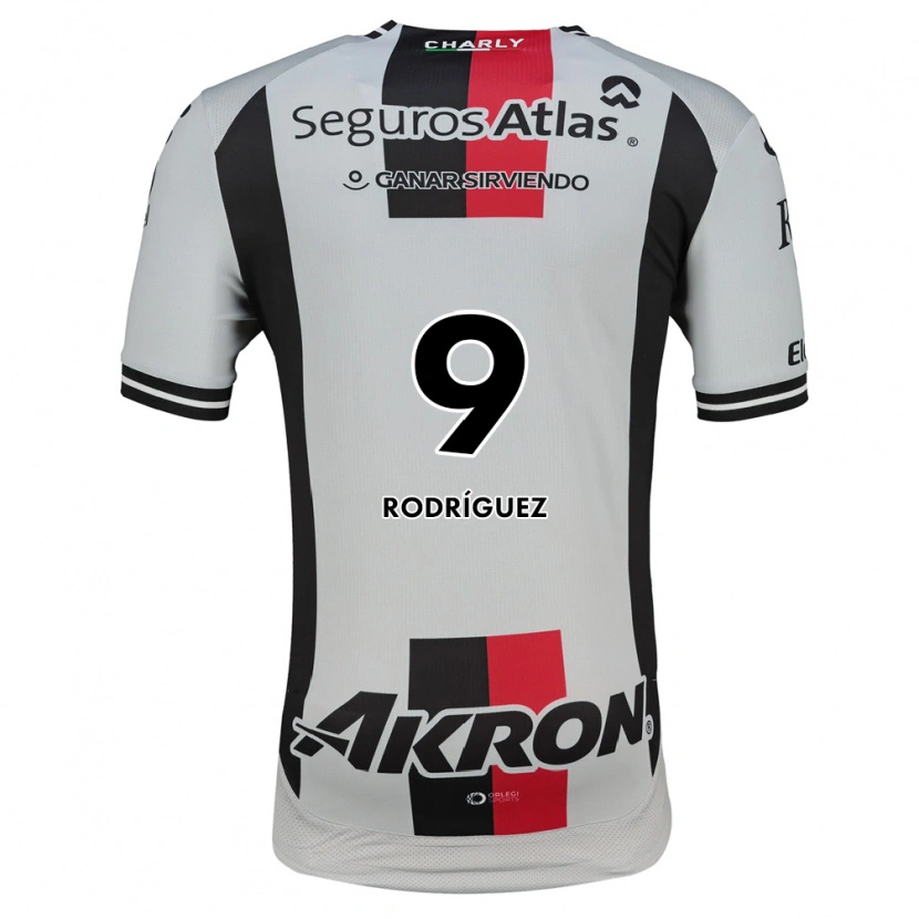 Danxen Kvinnor Agustín Rodríguez #9 Vit Röd Svart Bortatröja Matchtröjor 2026/27 Tröjor T-Tröja