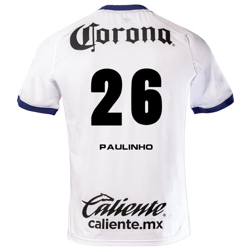Danxen Kvinnor Paulinho #26 Vit Blå Svart Bortatröja Matchtröjor 2026/27 Tröjor T-Tröja