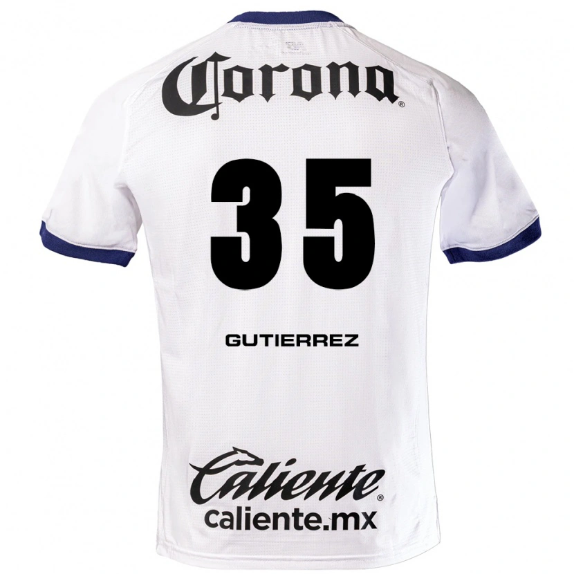 Danxen Kvinnor Érick Gutiérrez #35 Vit Blå Svart Bortatröja Matchtröjor 2026/27 Tröjor T-Tröja