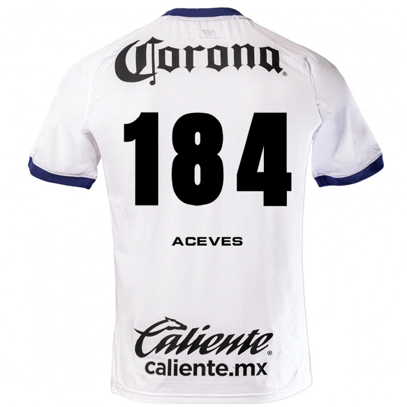 Danxen Kvinnor Sebastián Aceves #184 Vit Blå Svart Bortatröja Matchtröjor 2026/27 Tröjor T-Tröja