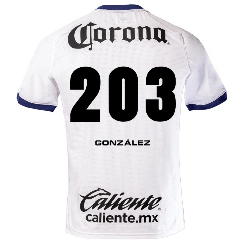Danxen Kvinnor Luis González #203 Vit Blå Svart Bortatröja Matchtröjor 2026/27 Tröjor T-Tröja