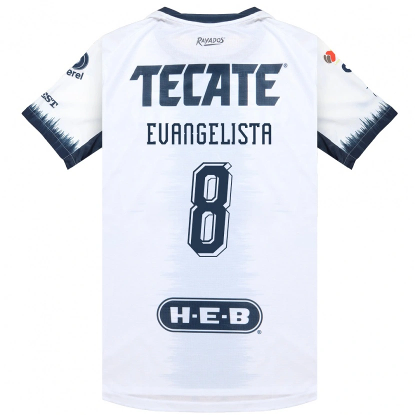 Danxen Kvinnor Diana Evangelista #8 Vit Bläckblå Röd Bortatröja Matchtröjor 2026/27 Tröjor T-Tröja