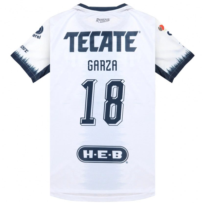 Danxen Kvinnor César Garza #18 Vit Bläckblå Röd Bortatröja Matchtröjor 2026/27 Tröjor T-Tröja