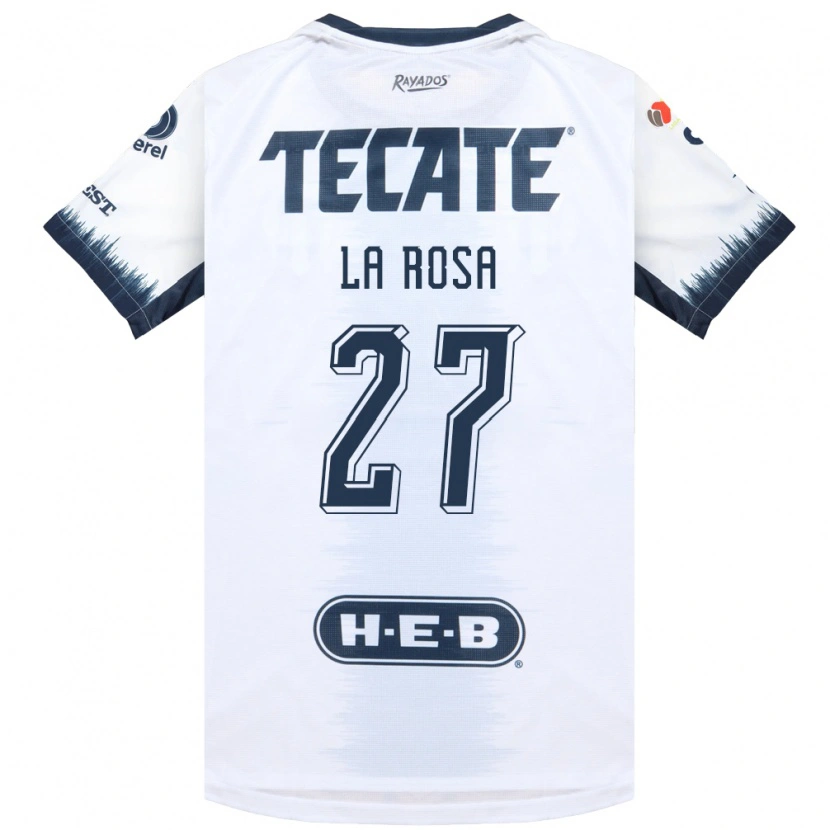 Danxen Kvinnor Roberto De La Rosa #27 Vit Bläckblå Röd Bortatröja Matchtröjor 2026/27 Tröjor T-Tröja