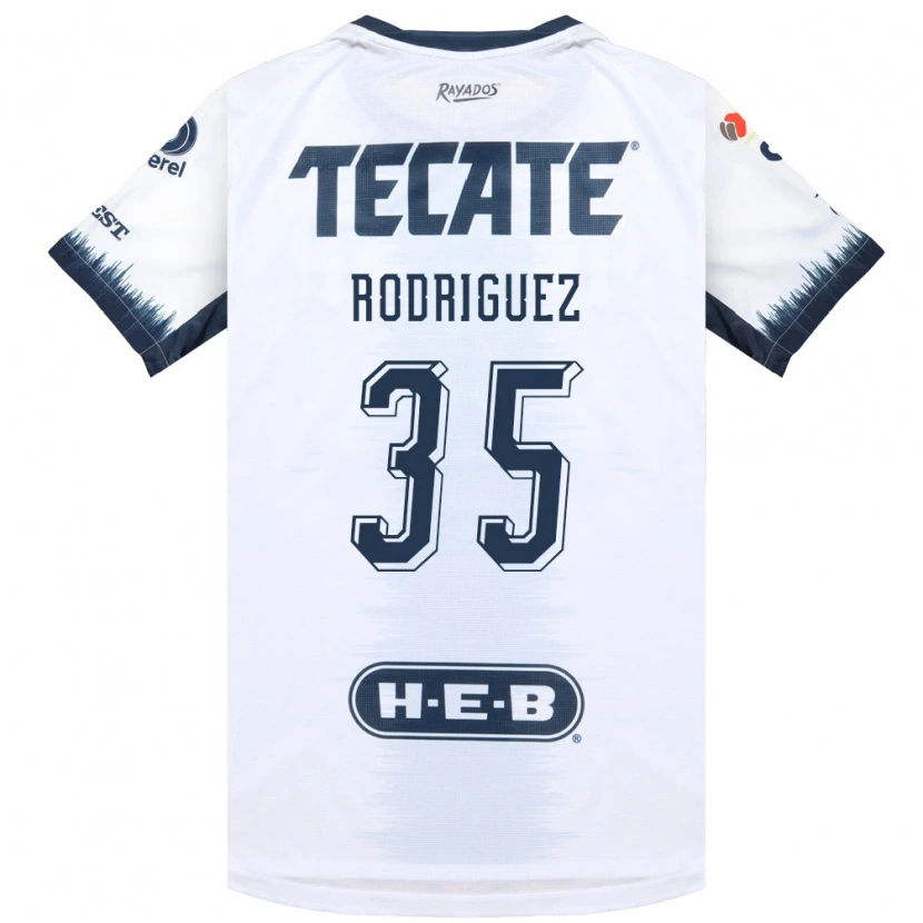 Danxen Kvinnor Sebastián Rodríguez #35 Vit Bläckblå Röd Bortatröja Matchtröjor 2026/27 Tröjor T-Tröja