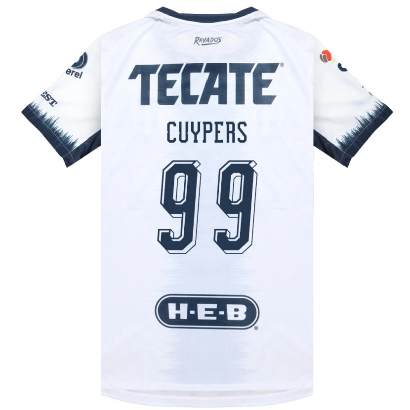 Danxen Kvinnor Hugo Cuypers #99 Vit Bläckblå Röd Bortatröja Matchtröjor 2026/27 Tröjor T-Tröja
