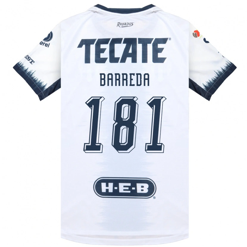 Danxen Kvinnor Dimas Barreda #181 Vit Bläckblå Röd Bortatröja Matchtröjor 2026/27 Tröjor T-Tröja