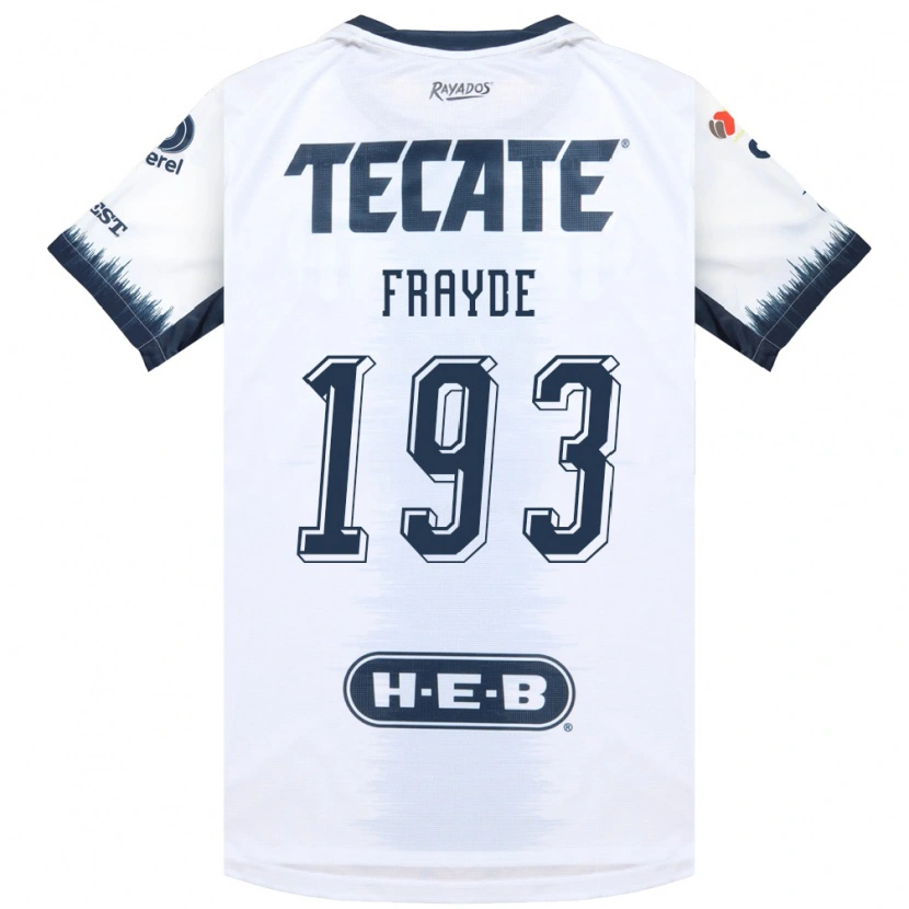Danxen Kvinnor Carlos Frayde #193 Vit Bläckblå Röd Bortatröja Matchtröjor 2026/27 Tröjor T-Tröja