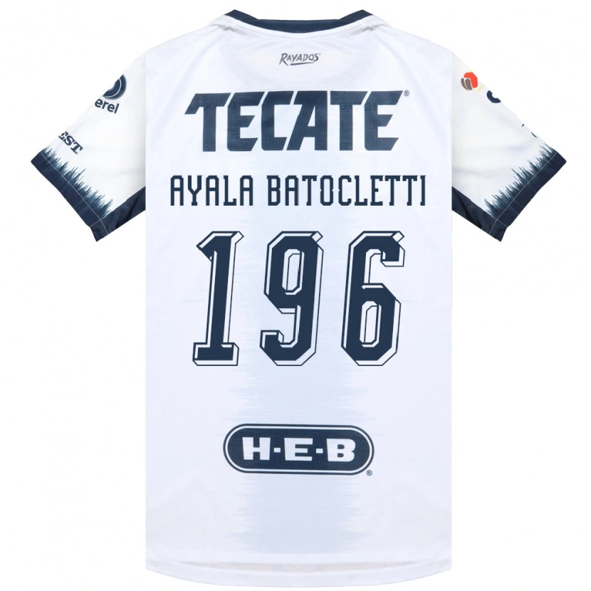 Danxen Kvinnor Nahuel Ayala Batocletti #196 Vit Bläckblå Röd Bortatröja Matchtröjor 2026/27 Tröjor T-Tröja